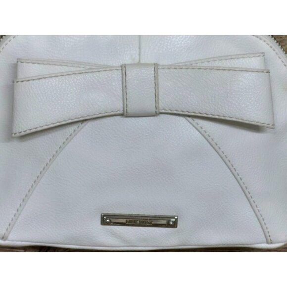 Nine West Coquette Mini Small Crossbody White with Front Bow Adjustable Straps - Picture 4 of 10